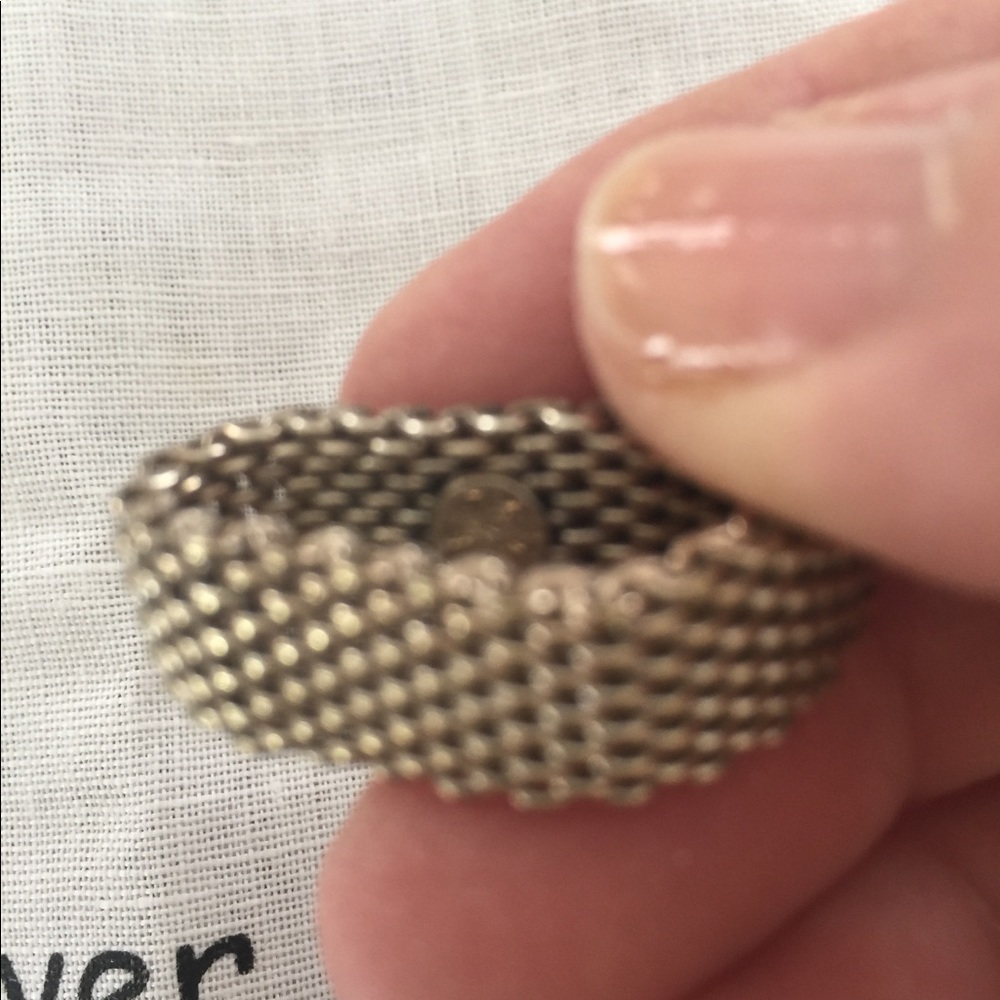 💥SOLD💥👒🌷Tiffany mesh ring🌷👒 - Picture 4 of 8